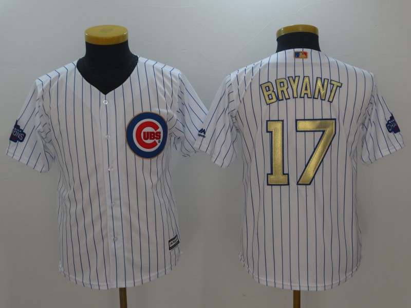 CUBS White 2017 Gold Program Jerseys-051